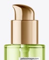 Clear Cosmetic Bottle with Pump Mockup