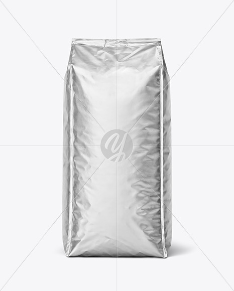 Metallic Coffee Bag Mockup