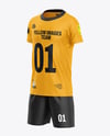 Kids Sports Kit Mockup - Half Side View