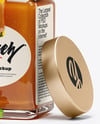 Opened Glass Jar with Manuka Honey Mockup