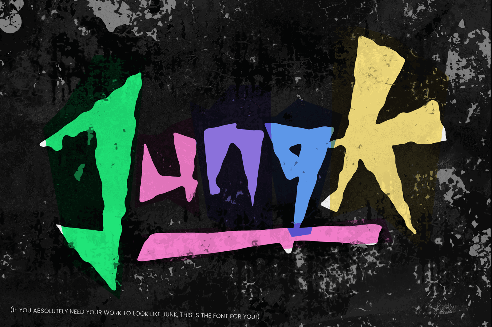 Shock Value - An Expressionist, Cartoon-ish, Horror Display Font.