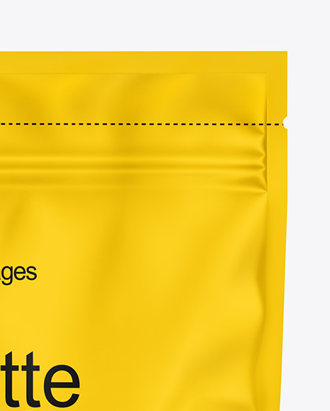 Matte Sachet with Zip Lock Mockup