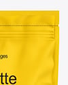Matte Sachet with Zip Lock Mockup