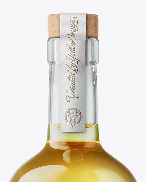 Golden Tequila Bottle Mockup