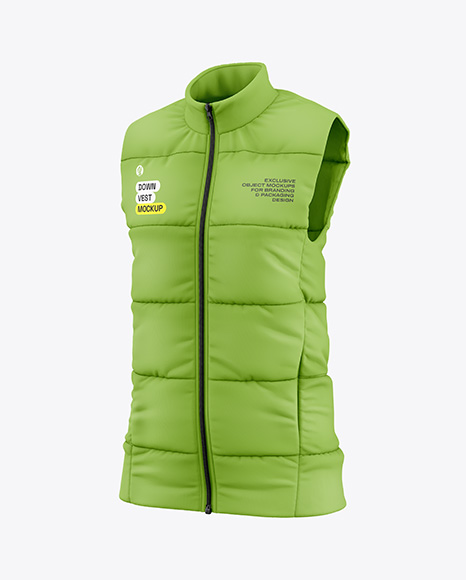 Women's Down Vest Mockup - Vest