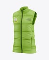 Women's Down Vest Mockup