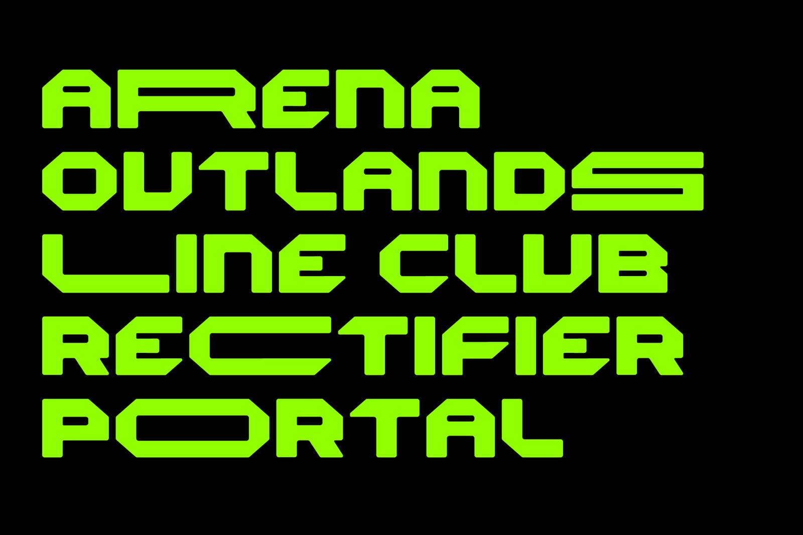 Alphatron - Futuristic Font