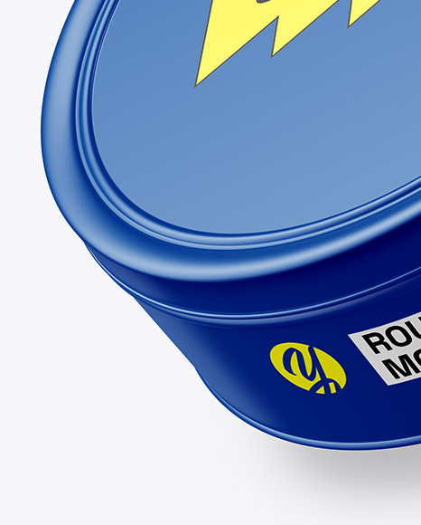 Matte Round Tin Box Mockup