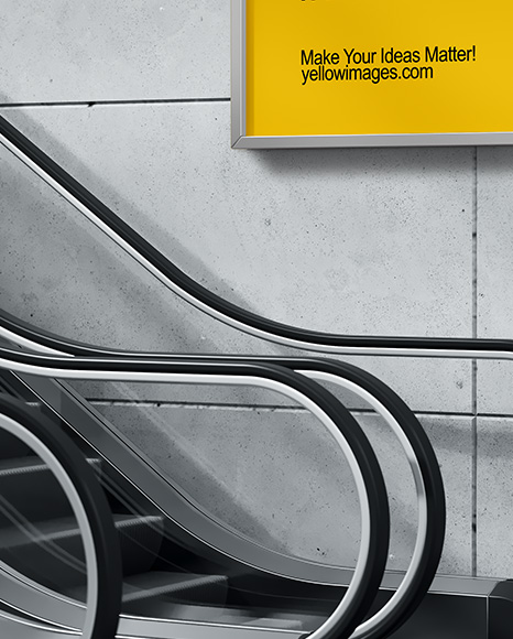 Framed Poster on a Wall Mockup