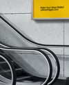 Framed Poster on a Wall Mockup