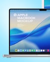 Apple IMac with Macbook and Iphone Mockup