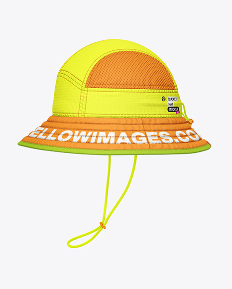 Ripstop Bucket Hat Mockup - Side View