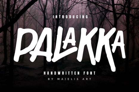 PALAKKA - Handwritten font - Modern symbols