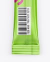 Matte Metallic Stick Sachet Mockup