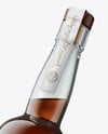 Tall Black Rum Bottle Mockup