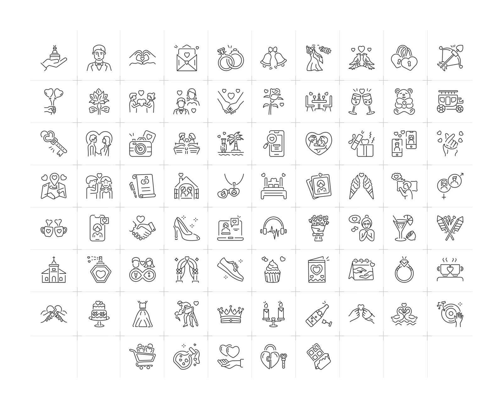 Marriage and Wedding Ceremony Icon