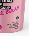 Matte Ice Cream Cup Mockup