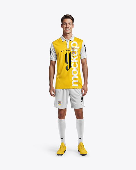 Man Wearing Full Soccer Kit Mockup - Football+Kit+Mockup+PSD+—+search+on+Behance.net