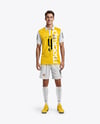Man Wearing Full Soccer Kit Mockup