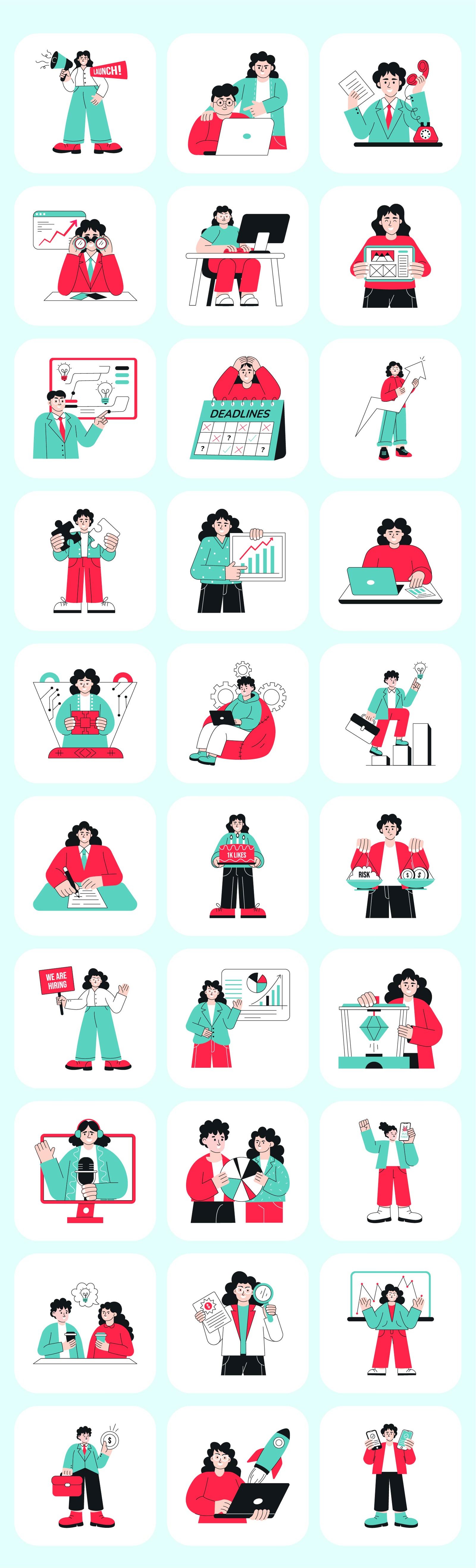 30 Startup Illustrations