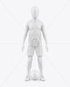 Kids Soccer Kit w/ Mannequin Mockup - Front View