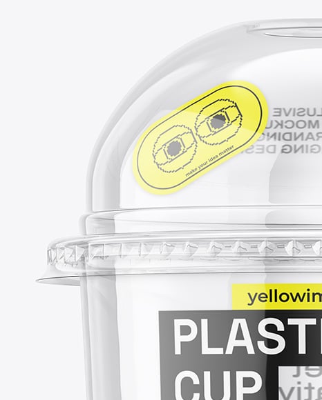 Clear Plastic Cup Mockup