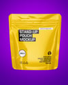 Glossy Stand-up Pouch Mockup