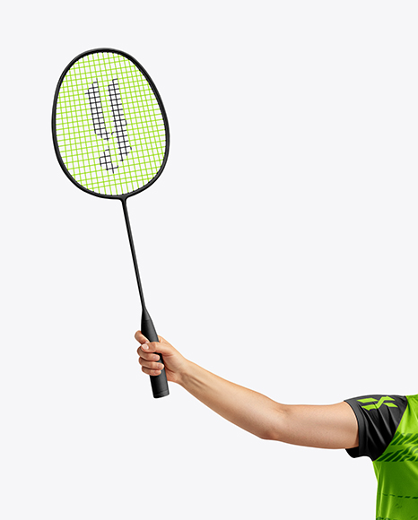 Woman Wearing Badminton Uniform Mockup