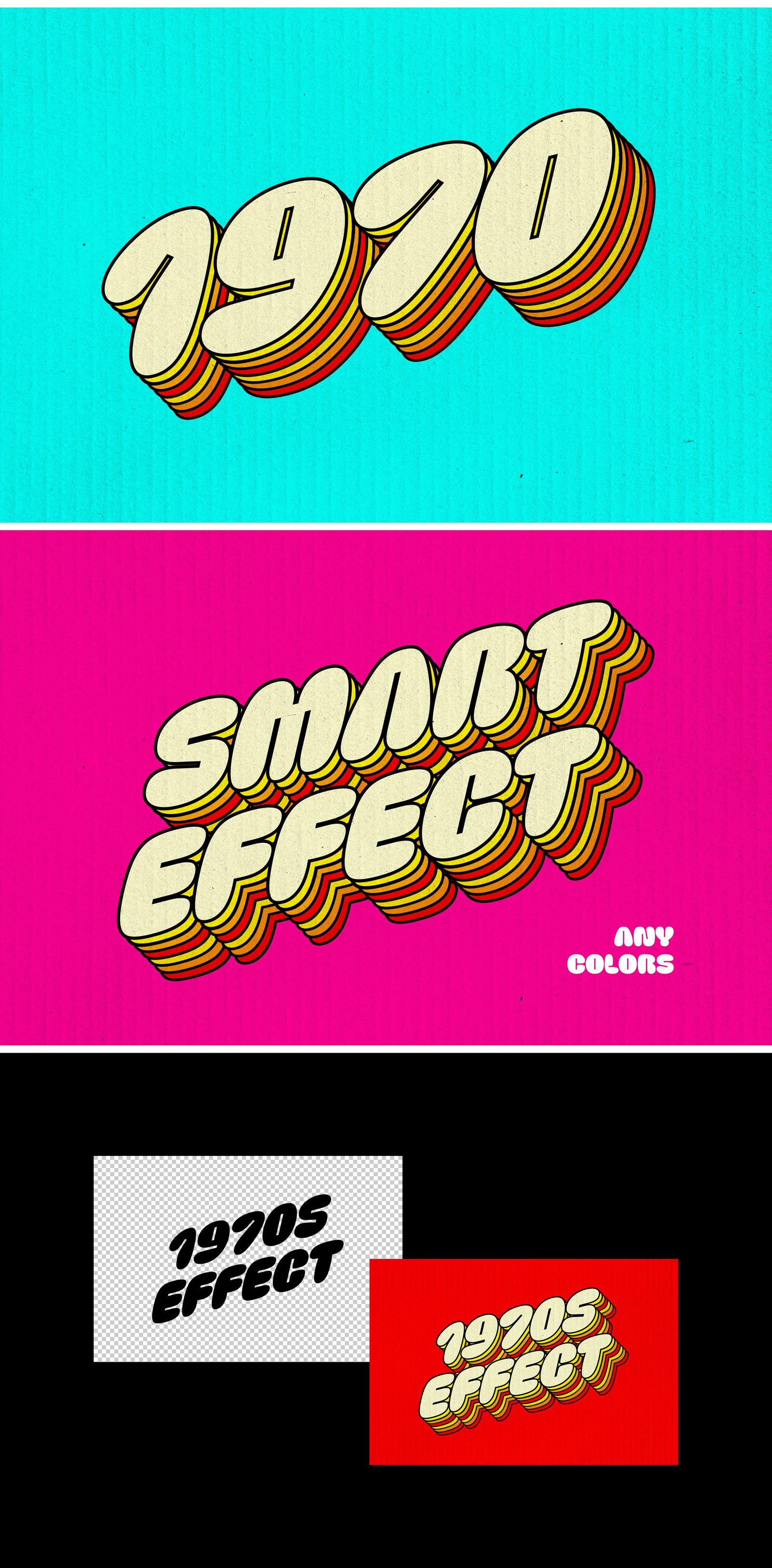 70s Retro Vibe Text Effect