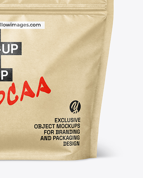 Kraft Stand Up Pouch Mockup