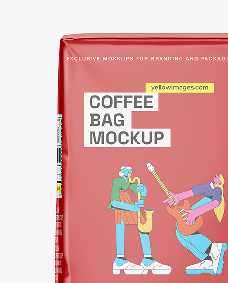 Matte Coffee Bag Mockup
