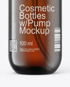 100ml Cosmetic Pump Bottle Mockup