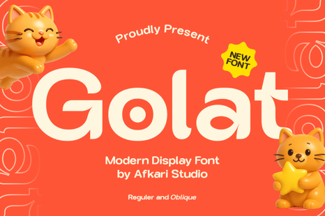 Golat - Modern Sans Serif Display Font - Sans serif fonts