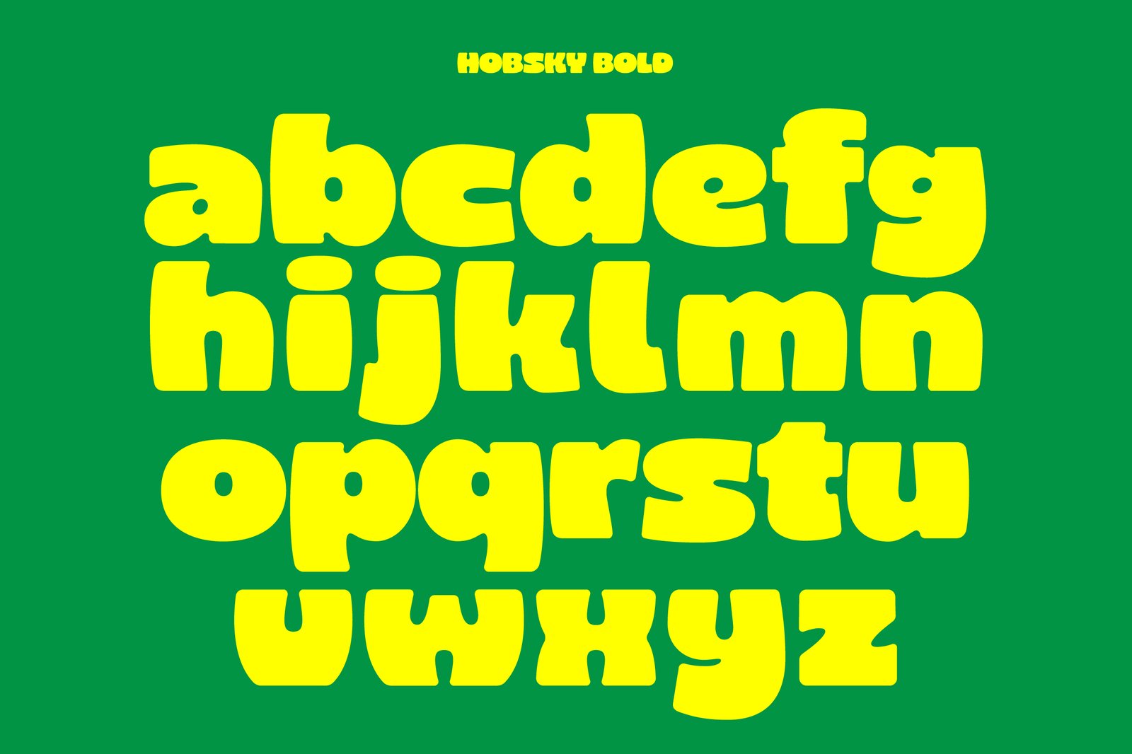 Hobsky - Bold Font