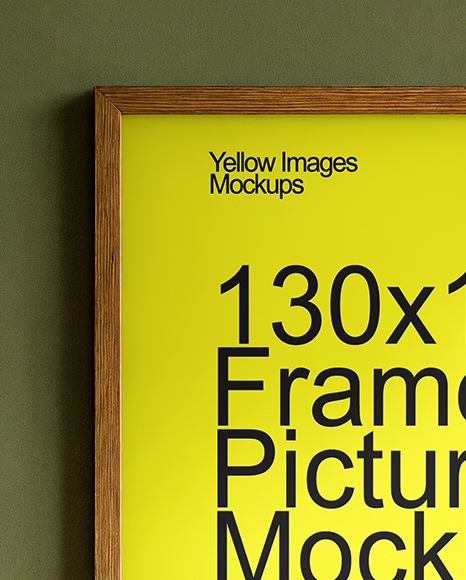 Framed Poster in a Living Room Mockup