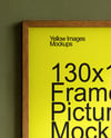 Framed Poster in a Living Room Mockup
