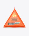 Glossy Triangular Package Mockup
