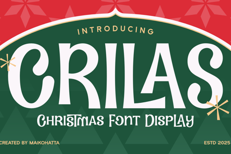 Crilas – Christmas Display Font - Fonts display