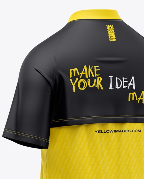 Raglan Short Sleeve Cage Jacket Mockup