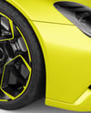 Sport Car Mockup - Front Half Side View