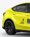 Electric SUV Mockup - Half Side View