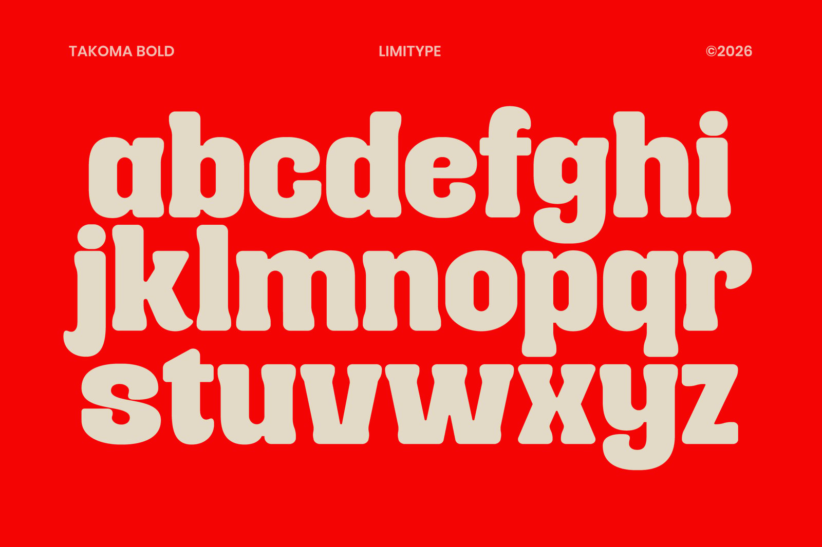 Takoma - Bold Display Font