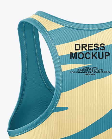 Women's Dress Mockup - Back View