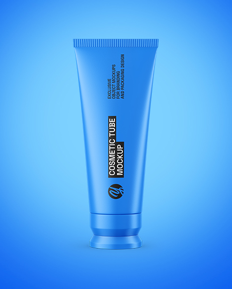 Matte Cosmetic Tube Mockup