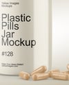 Plastic Pills Jar Mockup