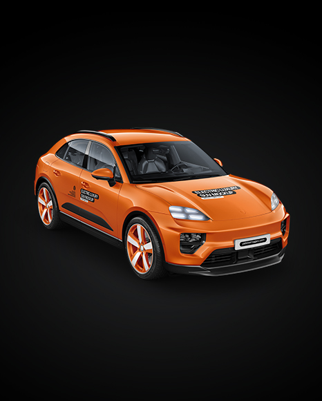 Electric Luxury SUV Mockup - Half Side View