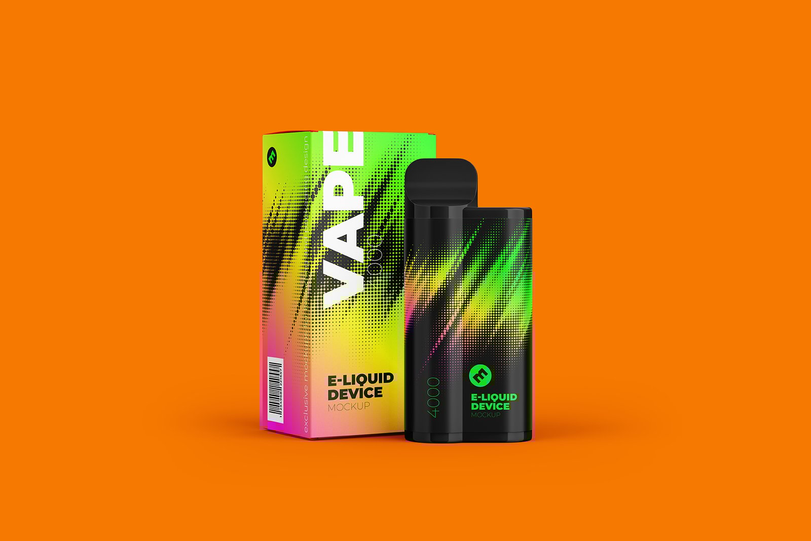 Vape E-liquid Device Mockup