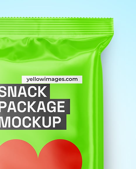 Glossy Snack Package Mockup