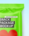 Glossy Snack Package Mockup