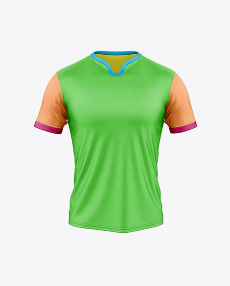 Men’s Rugby Jersey Mockup - Front View